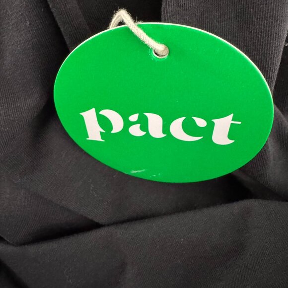 Pact Tee Shirt Top Small Long Sleeve Black Organic Cotton Blend NWT TP-3597 - Picture 5 of 7